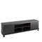 Corliving Holland Ravenwood Black Wooden Extra Wide Tv Stand For Tvs Up To 85"